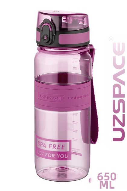 650 ml Tritan Water Bottle - Renewed Colors (Plum Red)