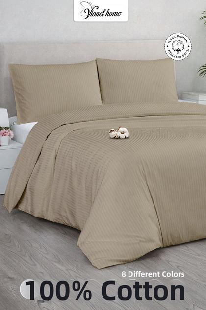 Double 100% Cotton Satin Duvet Cover Set | Premium Series | 8 Color Options (200X220)