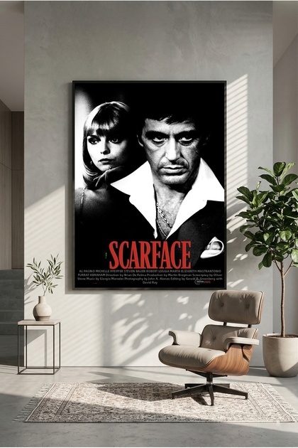 Poster din lemn Scarface (fără ramă)
