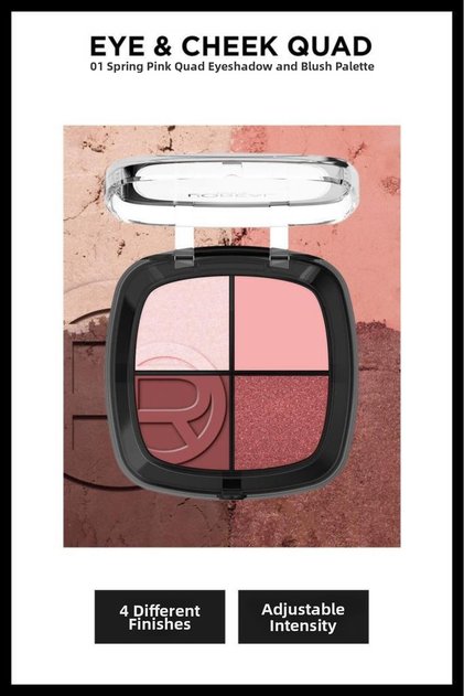 Eye & Cheek Quad - 01 Spring Pinks رباعية ظلال العيون والخدود