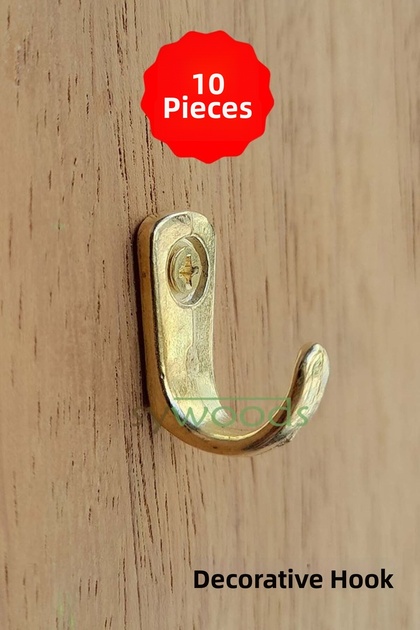 Small Hanger Yellow Decorative Single Jewelry Hanger Accessory 10 Pieces