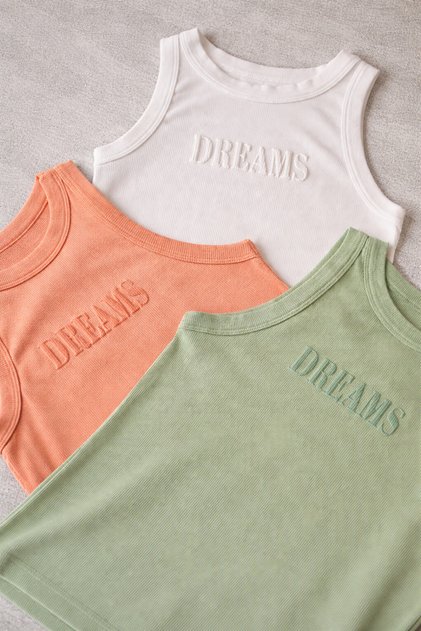 Halter Neck 3-Piece Powder, Green and White Color Modal Camisole Women's Undershirt