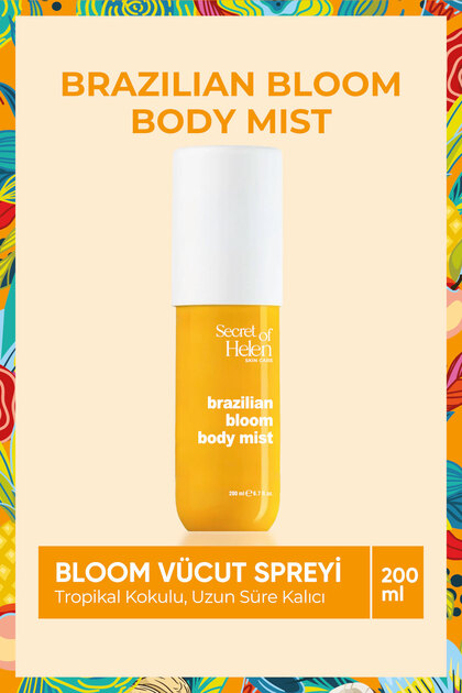 Bloom Vücut Spreyi 200 ml |Uzun Süre Kalıcı | Tropikal, Vanilya, Hindistan Cevizi