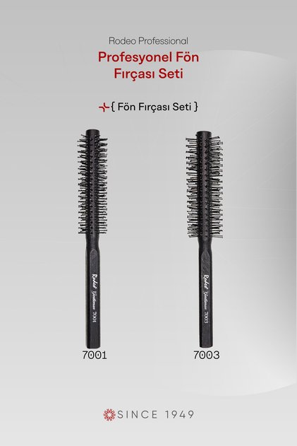 Heat Resistant Blow Dry Brush Set of 2 7001-7003