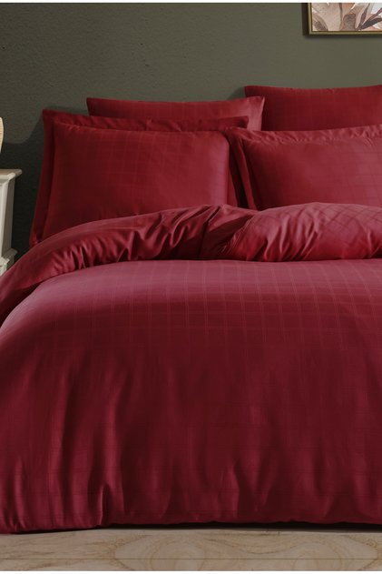 Checkered Satin 100% Cotton Single Duvet Cover Set | Without Sheets