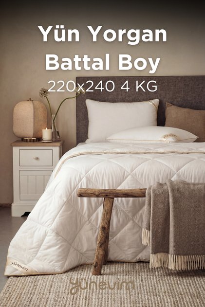 King Size Lamb Wool Quilt 220X240 cm 4 kg Merino Lamb Wool