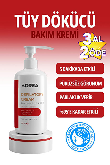 Clorea Lazer Etkili & Tüy Dökücü & Tüy Azaltıcı Krem Tüm Vücud