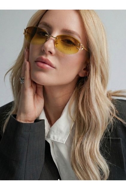 Cartyy V12 | Sunglasses Gold Sap Brown Glass Color 51 Ekartman