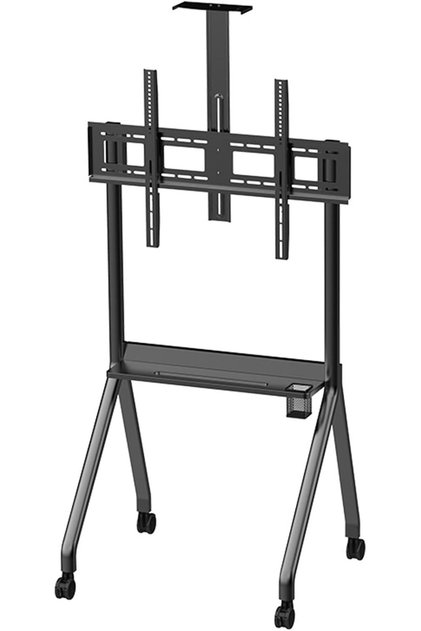 TV Stand with Tray, 55-120 Inch TV Stand, All-in-One Mobile Cart, Video Conferencing, TV Stand, TV A