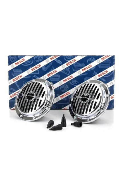 Yüksek Ses Süperton Büyük Kafa Nikelaj Korna 12v 325/400 Hz 110 Db