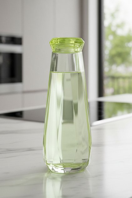 Kapaklı Cam Şişe 400 ml