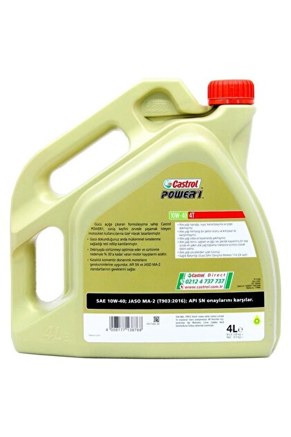 Castrol Power 1 4t 10w-40 Motosiklet Yağı 4l - Fiyatı, Yorumları