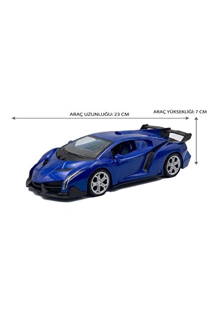 1/18AUTOartLamborghiniDiabloGTRプラスチック美品！ Tıfıl Toys 1:18 Ölçek USB Şarjlı Işıklı Fonksiyonel Mavi Lambo