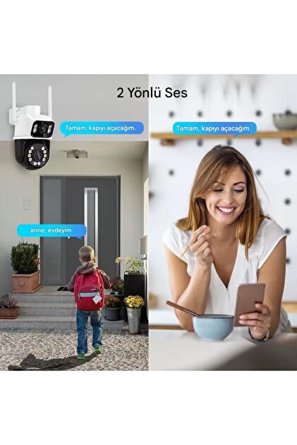 SONREİR OkamPro 3011 4MP IP Akıllı Wİ-Fİ Güvenlik Kamerası 128GB
