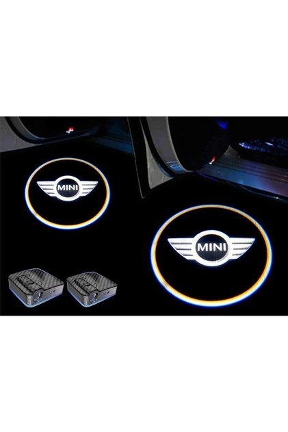 Mını Cooper Araçları Için Kapı Altı Logo 7 Led Projektör (2 Adet)