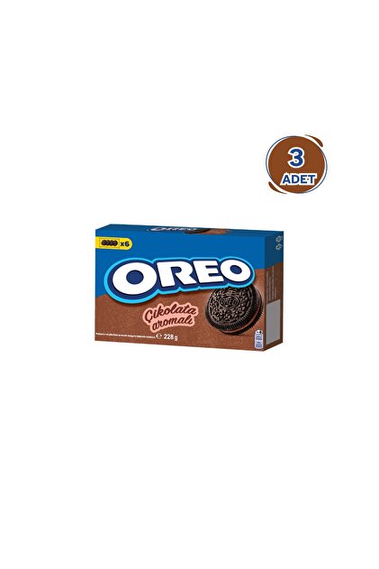 Oreo Bisküvi Çikolatalı 228gr - 3 Paket - Fiyatı, Yorumları