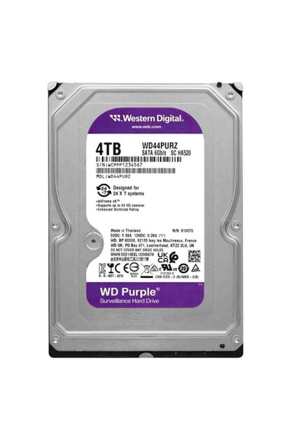 WD Purple 4TB 5400Rpm 128MB -WD44PURZ - Fiyatı, Yorumları