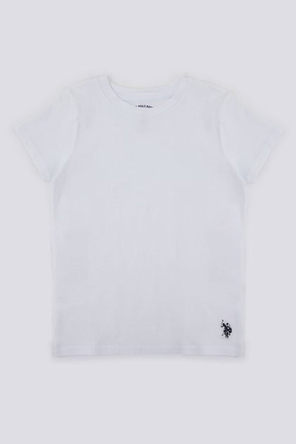 U.S. Polo Assn Solid White Boy Undershirt