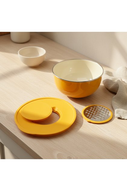 Nostalji Mixing Bowl Mustard 24 cm
