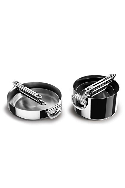 Green Chef 3ピースセット ブラック Joseph Joseph Space 3 Katmanlı Paslanmaz Çelik 12 Parça Tencere