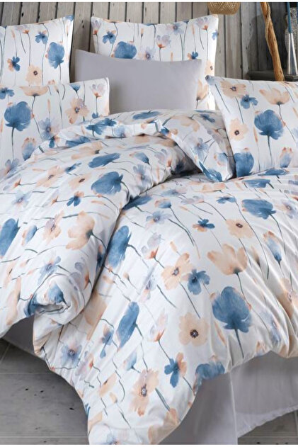 Ranforce Romance Double Size 100% Cotton Duvet Cover Set | With Sheets