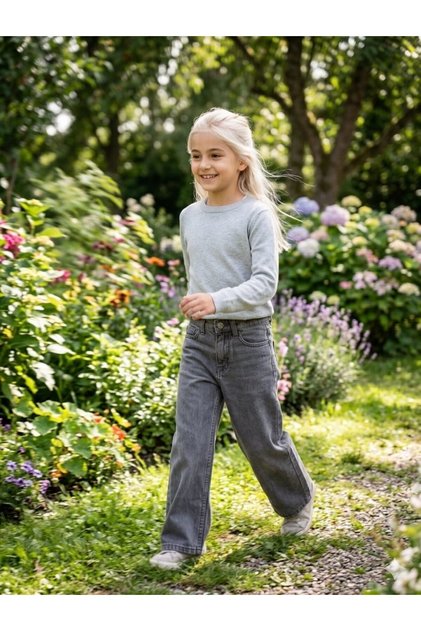 Girl's Smoked Jeans