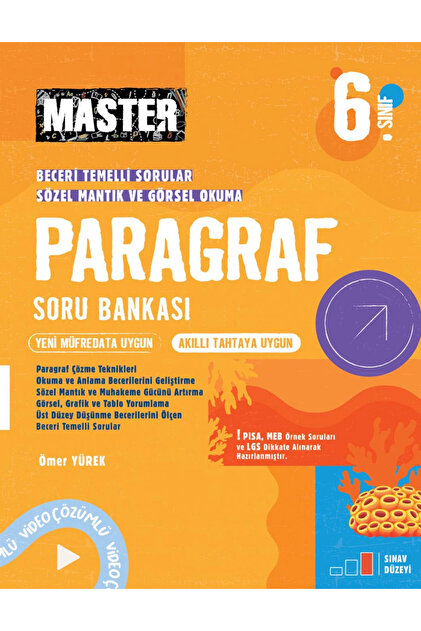 Okyanus Yayınları 6. SINIF MASTER PARAGRAF SORU BANKASI MAARİF