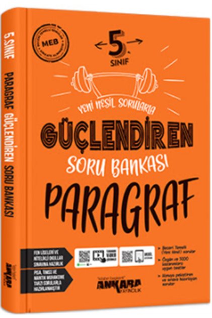 Ankara Yayıncılık 5.Sınıf Güçlendiren Paragraf Soru Bankası