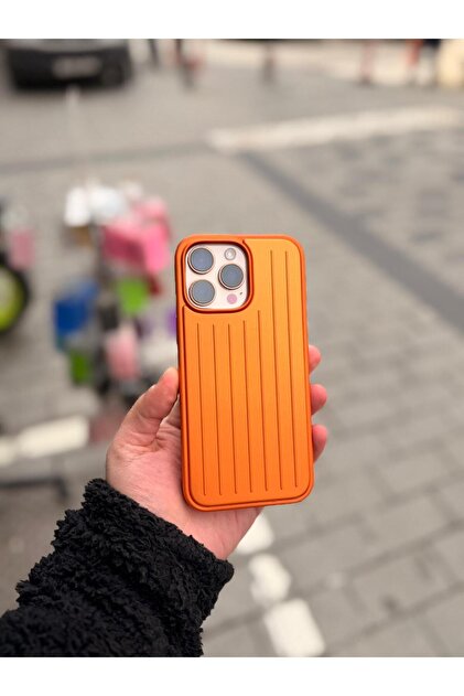 EFCASE Iphone 16 Pro Max Uyumlu - Rimowa Premium Valiz Desenli