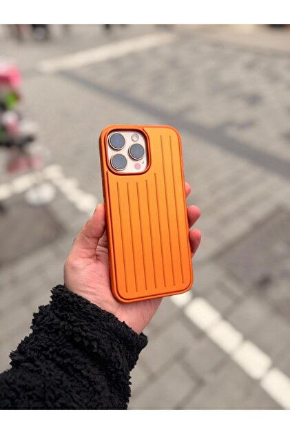 EFCASE Iphone 16 Pro Max Uyumlu - Rimowa Premium Valiz Desenli