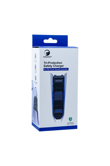 Tri-Protection Safety Dual Controller Charger for PS5 Dual Sense Controller