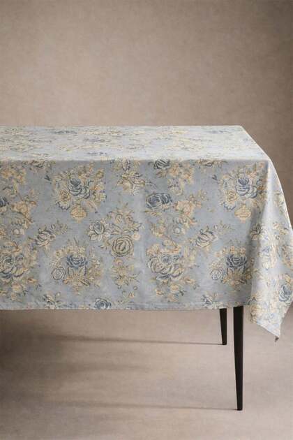 French Toile Cotton Tablecloth-Msor027