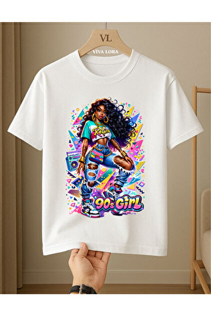 GALASHOP 90 lar Grafik Kadın T-shirt Mod95 - Fiyatı, Yorumları