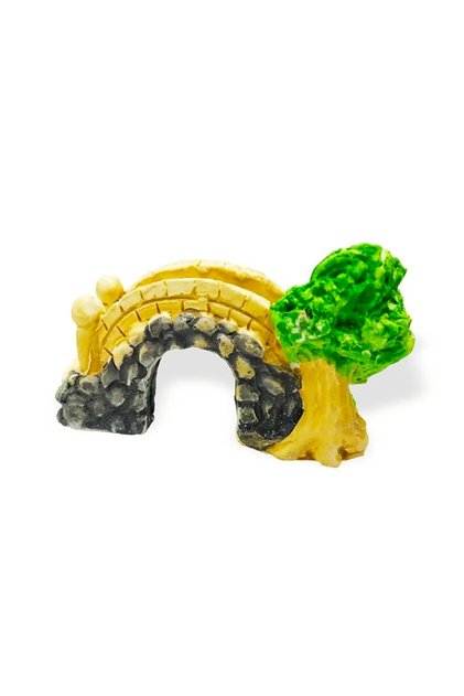 Tree Grass Brick Rock Stone Bridge Arch Terrarium Decor Silicone Mold K-1536, Polyester Resin Stone Powder Plaster Mold
