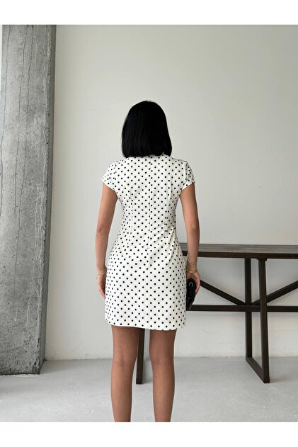 princess polly baby blue dress Bonne Maison Zara Polka Dot Dress- Trendyol