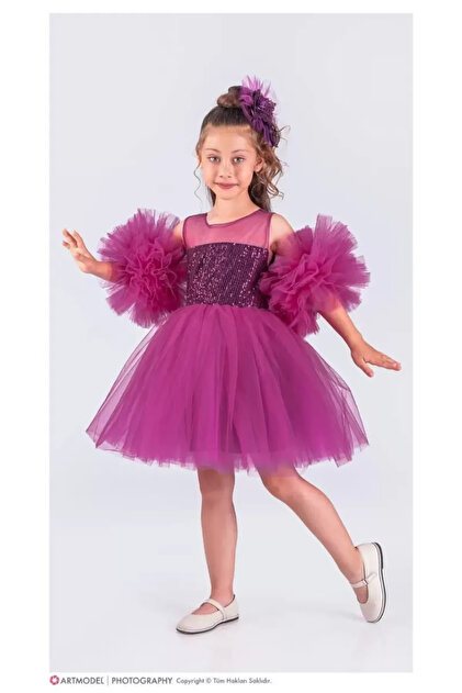 open lace back dress Red Girl Pageant Gown Age 10-13 GCHK199