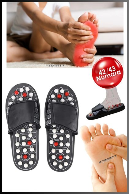 Foot Massage Slippers - Acupuncture Reflexology Orthopedic Therapy Sandals - Special Series Size 42 - 43