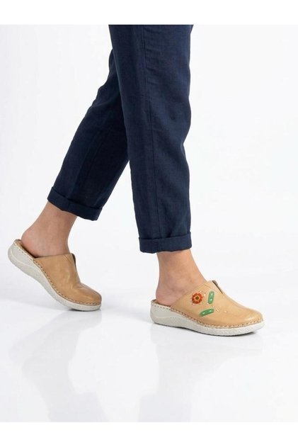Mira Orthopedic Leather Sabo Slippers Suitable for Heel Spur and Bone Protrusion