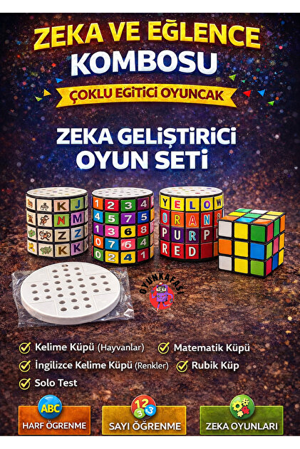 OYUNKAFASI Zeka ve Eğlence Kombosu 5'li Set | Eğitici Oyuncak