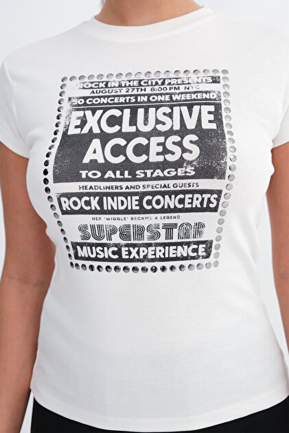 Addax Zımba Baskılı T-shirt P9009 - Fiyatı, Yorumları