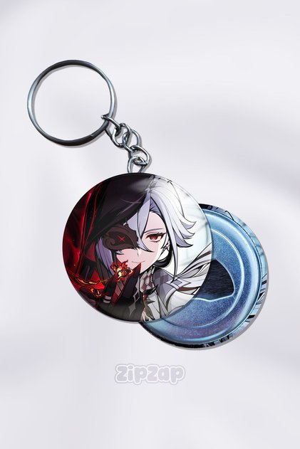 Arlecchino Genshin Impact Bag Ornament Keychain Charm (1 Pc)