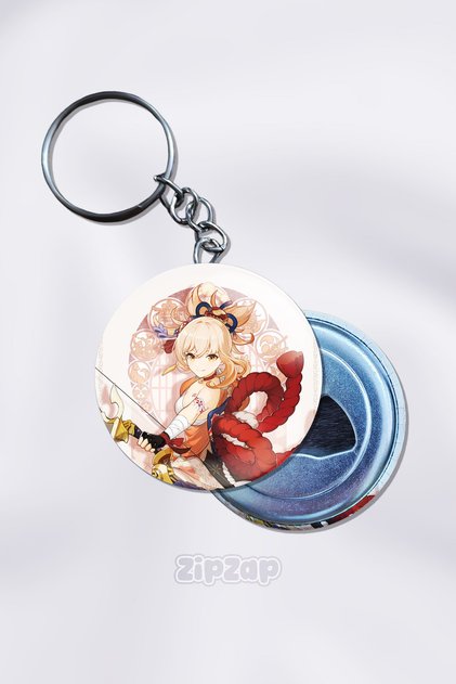 Yoimiya Genshin Impact Bag Ornament Keychain Charm (1 Pc)