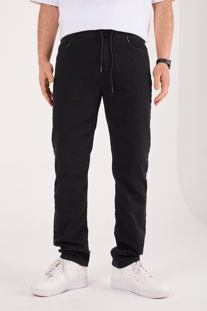 Men's Loose Fit Baggy Pants with Elastic Waist