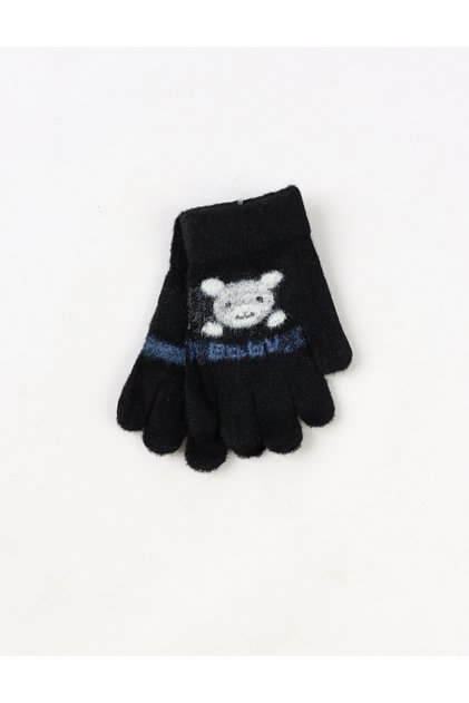 Manusi copii baby rabbit negru