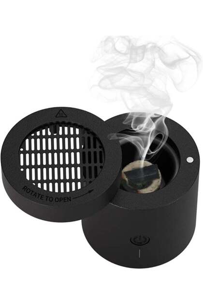 Rotating flip Electric Incense Burner
