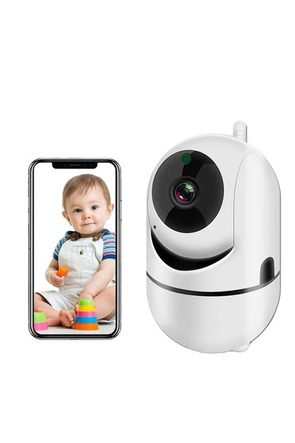 Cameră IP inteligentă ONVIF, Monitor bebeluși, Wi-Fi, Ecran HD color ONVIF, Senzor de detectare a mișcării, 360 °