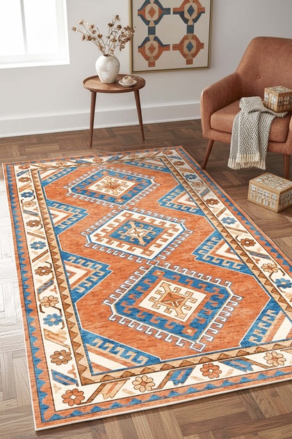 Machine Washable Non-Slip Base Stain-Resistant Digital Living Room Carpet Kitchen Carpet Rug and Runner