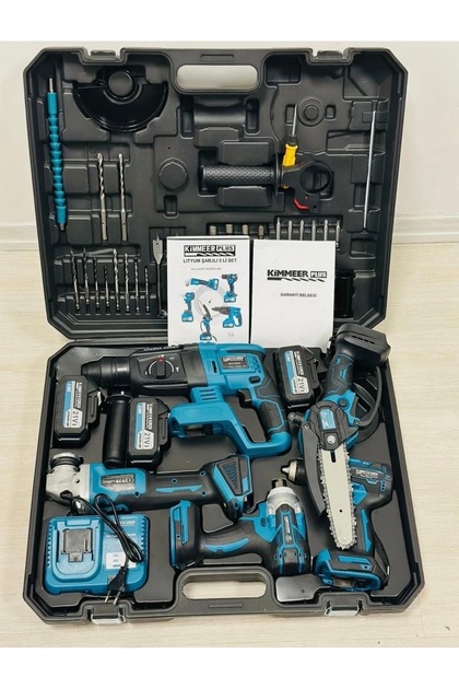 STAXX POWER Muhteşem 6Lı Usta Set Bl Motor Kırıcı Delici +Taşlama