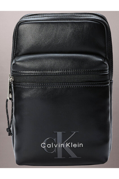 Erkek Bold Logo Detaylı Webbing Omuz Çantası
