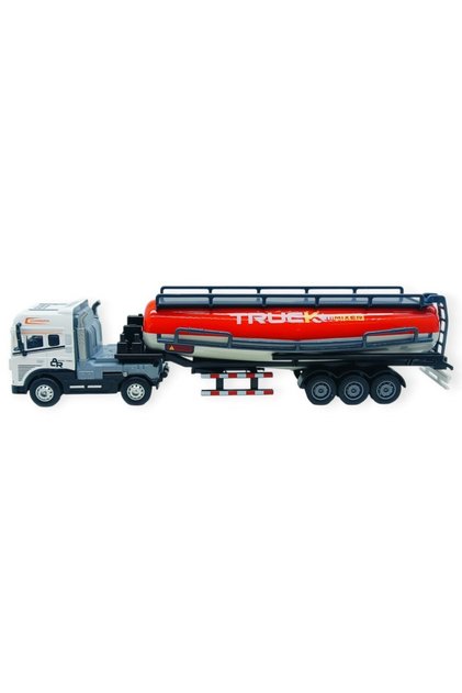 Metal Tır 1:24 - Sesli Işıklı Tanker Tır 39 cm - Beyaz Kafa
